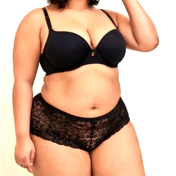 ❤️NWT VINTAGE TORRID SUPER SOFT BLACK LACE - MID-RISE CHEEKY PANTY PLUS SIZE - Picture 3 of 9